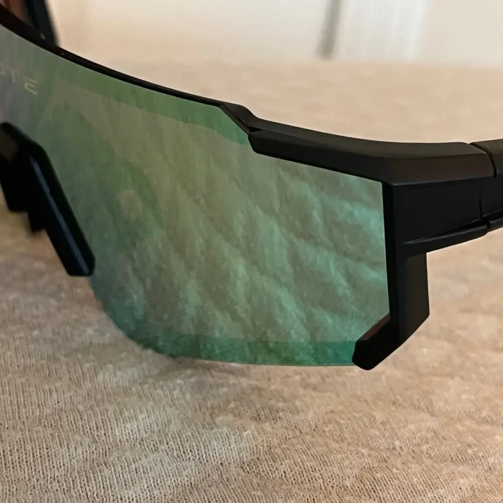 Coyote Cobra Polarized Shield Sunglasses Green Mirror Lens Sport Cycling Hiking